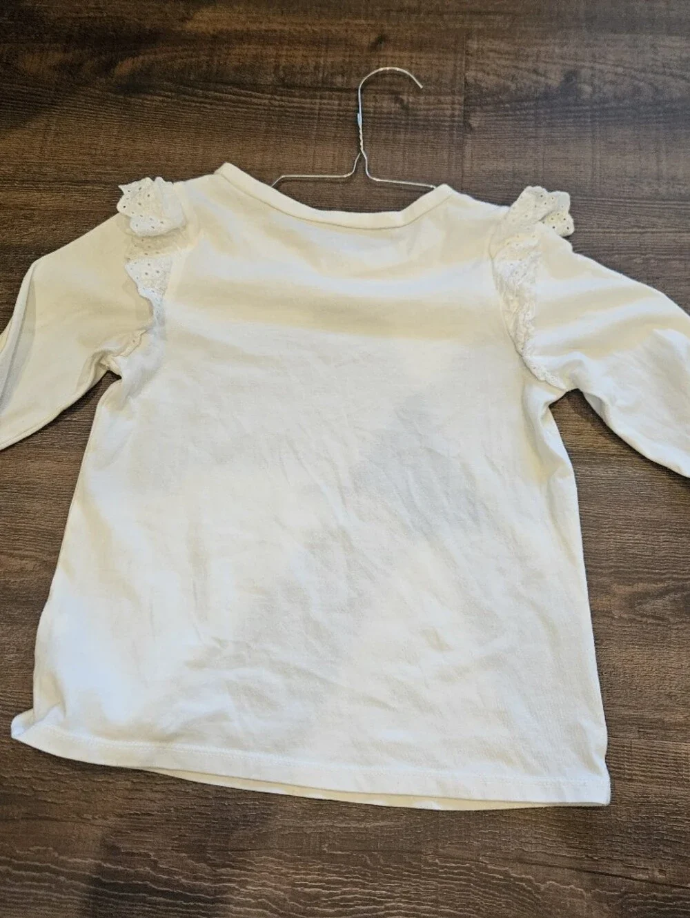 Cat & Jack White Long-Sleeve Top Custom Adaline Shirt With Nativity